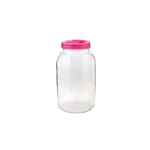 8 Litre Plain Glass Food Storage Jar with Plastic Lid – Ideal for Cereal, Oats, Pasta – IndianGroceryUK