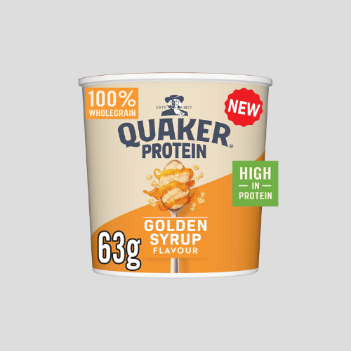 Quaker Protein Oat So Simple Golden Syrup Porridge Pot 63g - High Protein & Delicious | Only £1.89 at IndianGroceryUK