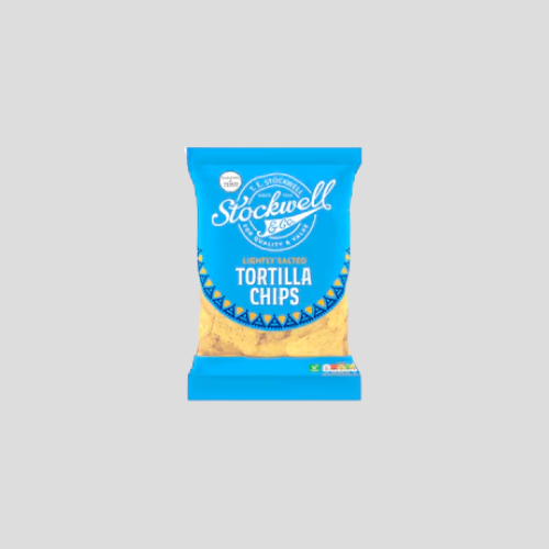 Stockwell & Co Lightly Salted Tortilla Chips (200g) – Crispy & Delicious Snack