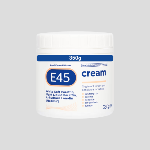E45 Straightforward Skincare Cream 350g - Deep Hydration for Dry Skin