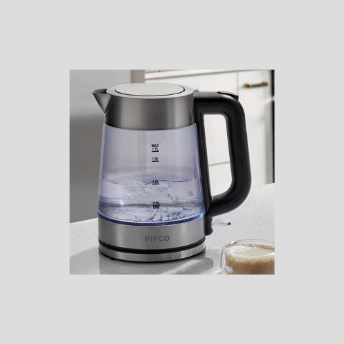 Elegant Pifco Illuminating Glass Cordless Kettle 1.7L - Exclusively at India Grocery UK for £18.99