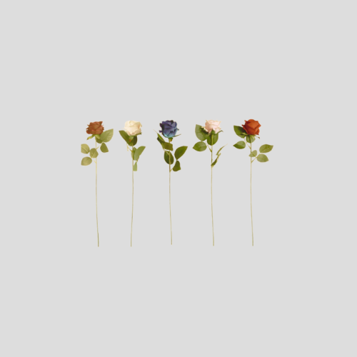 Elegant Velvet Artificial Roses – 50 cm Stem