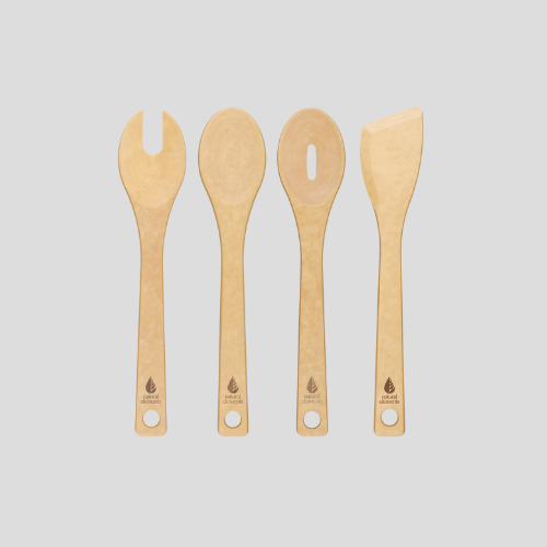 Reusable Wood Fibre Kitchen Utensil Set – Eco-Friendly & Durable Tools for £35.99 | IndianGroceryUK