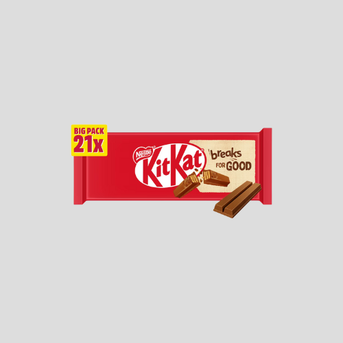 Kit Kat 2 Finger Milk Chocolate Biscuit Bars Multipack 21 Pack – Delicious Snack for Only £3.90 at IndianGroceryUK