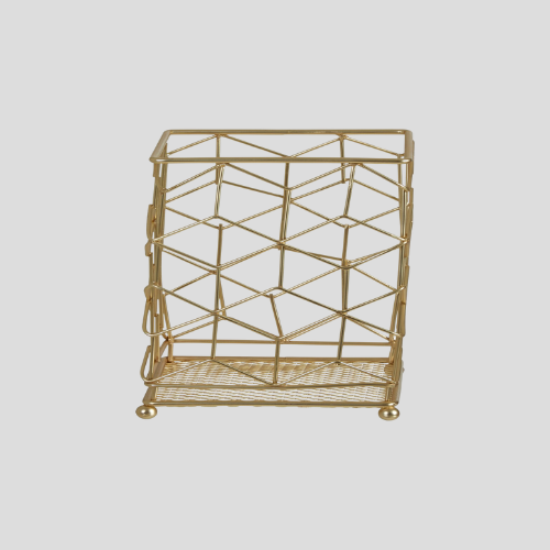 Interiors By Premier Elegant Matte Gold Utensil Holder – Secure & Stylish Kitchen Storage for £23 | IndianGroceryUK