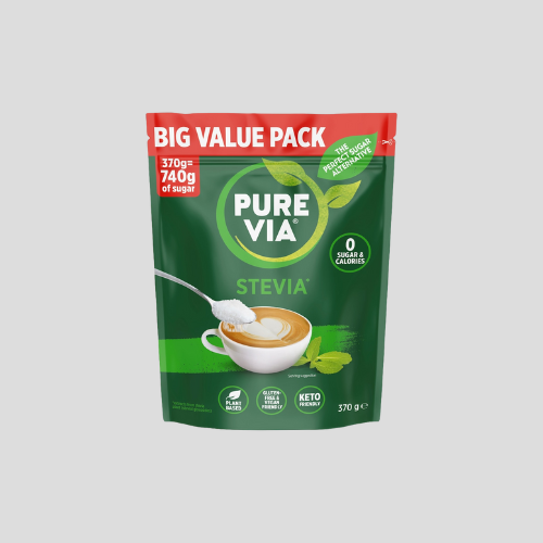 Pure Via Stevia Sweetener 370g - 100% Natural, Zero Calories - Only £6 at IndianGroceryUK