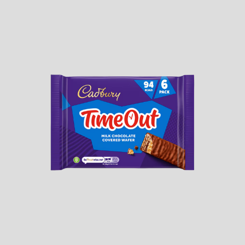 Cadbury Timeout Wafer Chocolate Biscuit Bars 6 Pack 108g – Sweet Snack for Just £1.50 at IndianGroceryUK