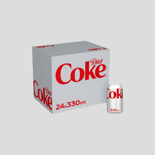 Diet Coke 24x330ml Cans – Crisp & Refreshing with Zero Sugar for Only £11 at IndianGroceryUK