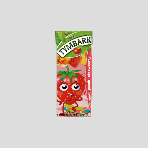 Tymbark Apple Peach Strawberry Drink 200ml – Refreshing & Fruity for Only £0.60 | Indian Grocery UK