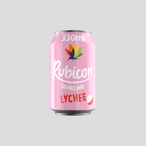 Rubicon Sparkling Lychee Juice Drink 330ml Can - Refreshing & Flavorful for Only £0.90 | Indian Grocery UK