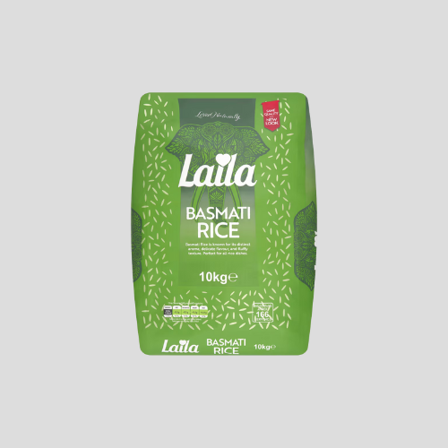 Laila Basmati Rice 10kg - Premium Quality Fragrant Rice for Only £19.75 | Indian Grocery UK