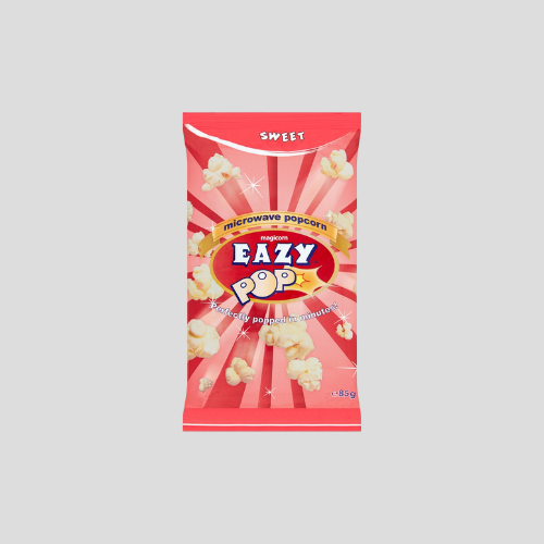 Magicorn Eazypop Sweet Flavour Microwave Popcorn 85g - Tasty & Convenient Snack for Only £0.90 | Indian Grocery UK