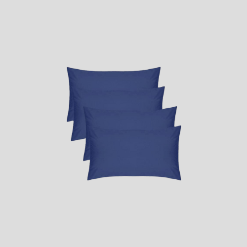 Home Collections: Set of 4 Navy Pillowcases – Elegant & Comfortable