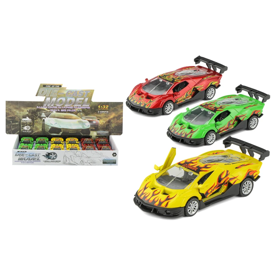 Alloy scissors door return force mini Car toy