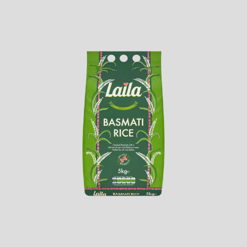 Laila Basmati Rice 5Kg - Premium Quality Long Grain Rice