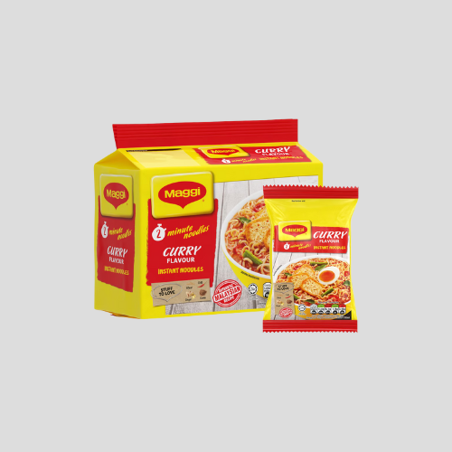 Maggi 2-Minute Instant Noodles - Curry Flavour (5x79g) | Quick & Tasty Meal for £3.99