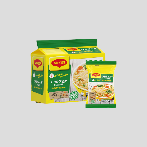 Maggi 2-Minute Instant Noodles - Chicken Flavour (5 x 74g) | Quick & Tasty Meal for £3.50