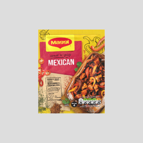 Maggi So Juicy Mexican Recipe Mix (38g) – Bold & Spicy Flavors | Only £0.90