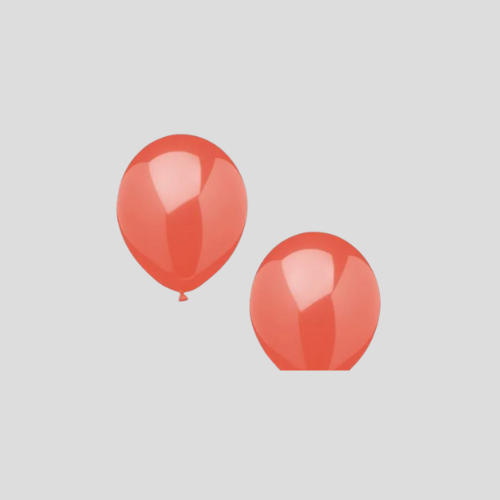 Papstar Metallic Red Valentine's Day Party Balloons – 10 Piece Pack