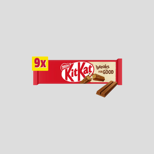 Kit Kat 2 Finger Milk Chocolate Biscuit Bar Multipack 9 Pack – Only £2.39 | Classic Chocolate Treat