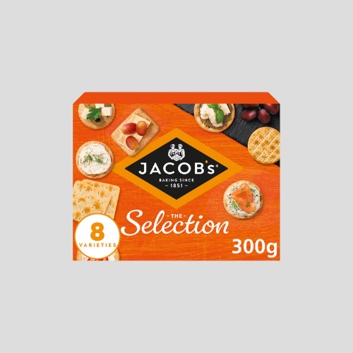 Jacob's Biscuits for Cheese 8 Variety Cracker Selection 300g – Only £4.29 | Perfect for Cheese Lovers