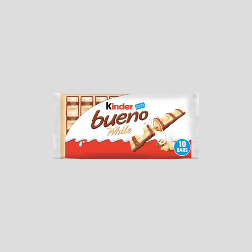 Kinder Bueno White Chocolate Bars – Multipack (5 x 39g) - Only £4 | Creamy & Irresistible White Chocolate Treat
