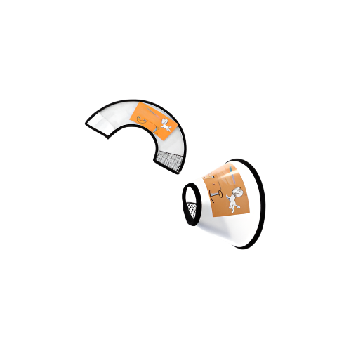 Adjustable Plastic Cone Collar for Dogs – 50/25 cm Pet Recovery Protective Collar