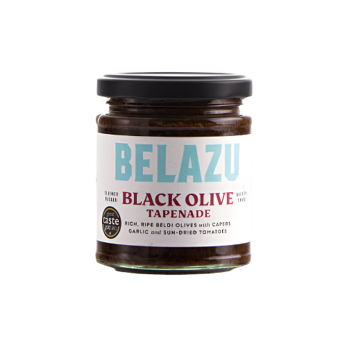 Belazu Beldi Black Olive Tapenade 170G – Mediterranean Black Olive & Caper Spread