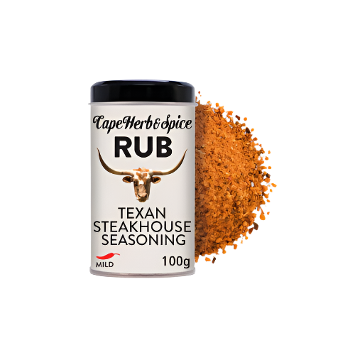 Cape Herb & Spice Texan Steakhouse Seasoning Rub 100G – Smoky & Bold Steakhouse Rub