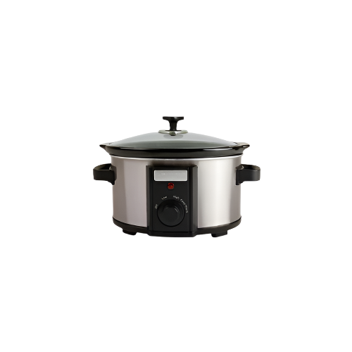 Charles Bentley 3.5L Slow Cooker with Removable Ceramic Bowl, 180W – Black