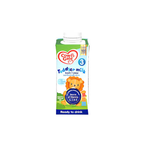 Cow & Gate 3 Toddler Milk Liquid 200ml – Ready-to-Feed Nutrition for 1-3 Years