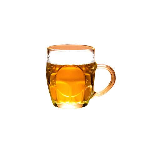 Crystal Glassware Mug – 280ml Clear Drinking Glass for Tea, Beer or Juice – Elegant Handle Design