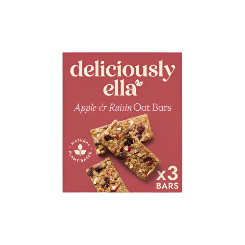 Deliciously Ella Oat Bars - Apple, Raisin & Cinnamon (3 Pack x 50g) – Vegan & Healthy Snack