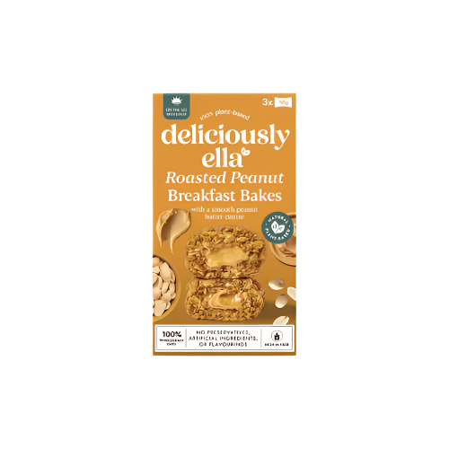 Deliciously Ella Roasted Peanut Breakfast Bakes (150g) – Vegan & Gluten-Free