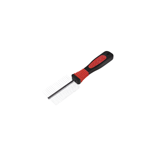 17x6 cm Double-Sided Metal Pet Grooming Comb – Cat and Dog Hair Deshedding Tool