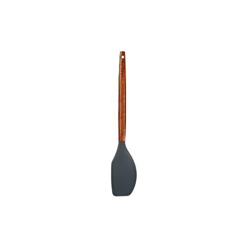 Go Cook Acacia Silicone Spatula Grey - Premium Kitchen Spatula with Acacia Wood Handle