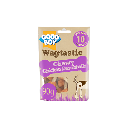Good Boy Chewy Chicken Dumbbells Dog Treats 90g Pack – Healthy Dog Snack