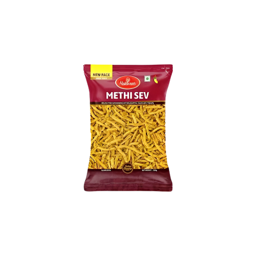 Haldiram's Methi Sev 200g - Crunchy Fenugreek Snack