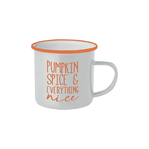 "Pumpkin Spice Halloween Mug with Festive Autumn Design – £1.29"