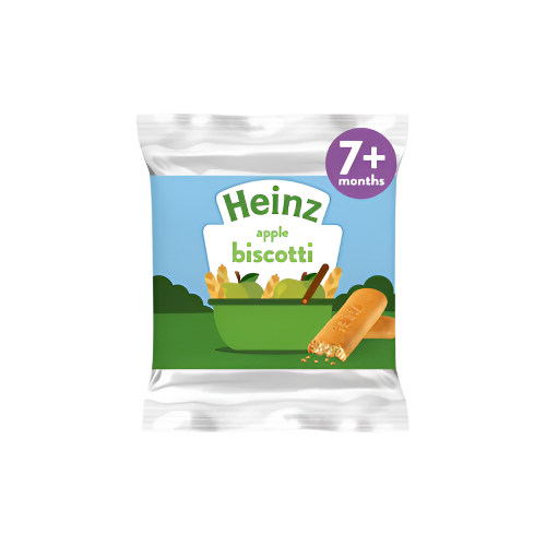Heinz Apple Biscotti Baby Food Snacks 60g – Soft & Tasty Biscuits for 7+ Months