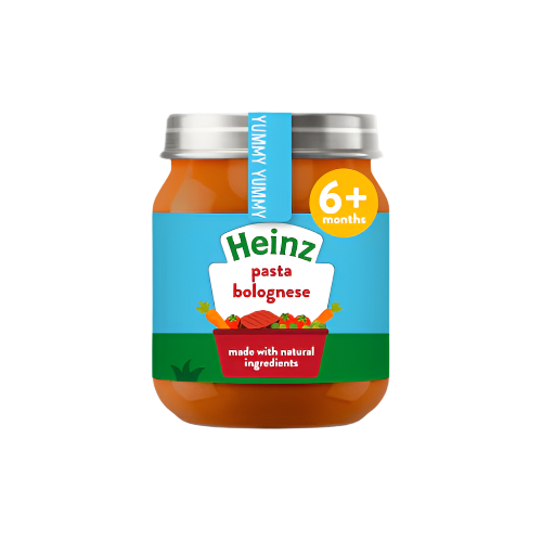Heinz Pasta Bolognese Baby Food Jar 120g – Nutritious Meal for Babies 7+ Months