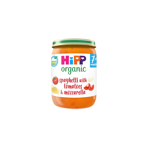 HiPP Organic Spaghetti with Tomatoes & Mozzarella Baby Food Jar 7+ Months – 190g | Healthy Baby Meal