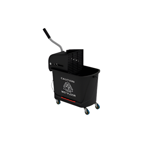 HOMCOM 20L Mop Bucket with Wringer & Wheels – Heavy-Duty Floor Cleaning