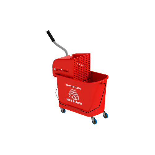 HOMCOM 20L Mop Bucket with Wringer & Wheels – Heavy-Duty Cleaning Solution