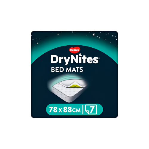 Huggies DryNites Bedwetting Bed Mats – 7 Sheets | Waterproof & Super Absorbent