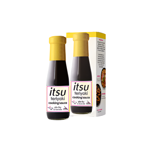 Bottle of Itsu Teriyaki Cooking Sauce 200ml – Authentic Japanese Marinade & Stir-fry Sauce