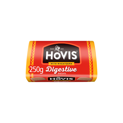 Jacob's Hovis Digestive Biscuits 250g | Classic Crunchy Biscuits for Tea Time