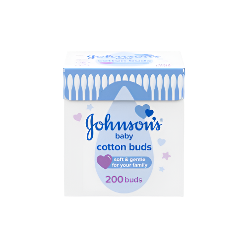 Johnson's Baby Cotton Buds 200 Pack – Gentle & Safe for Babies
