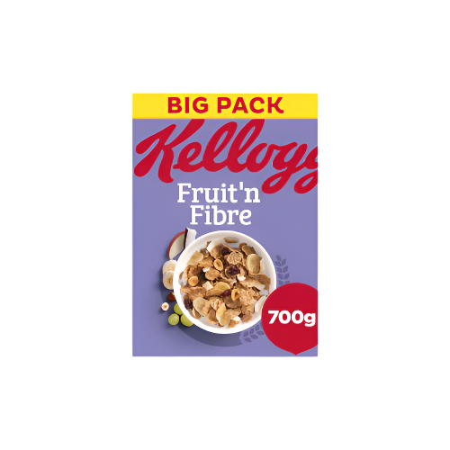 Kellogg's Fruit & Fibre Cereal 700g – whole wheat flakes with dried fruits and nuts