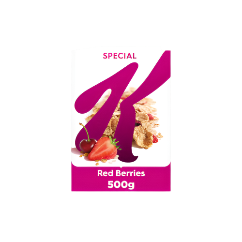 Kellogg's Special K Red Berries Breakfast Cereal 500g – crispy flakes with real red berries